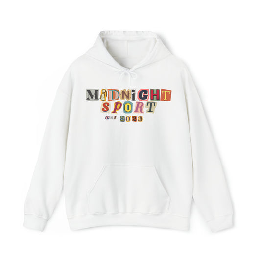 "Cutout Letters" Hooded Sweatshirt